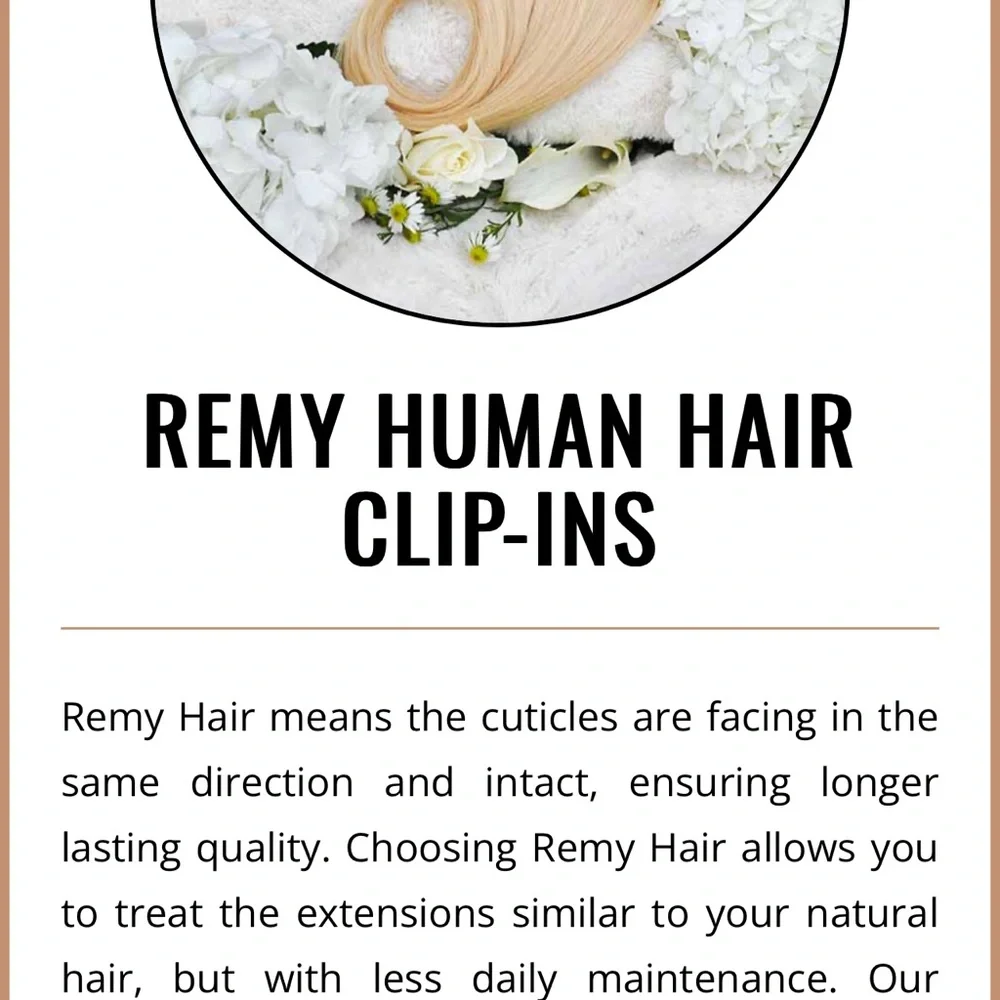 100% Human Hair Clip-In Blonde Extensions - Picture 6 of 13